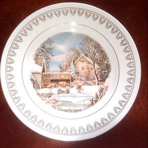 *HP* VTG Currier & Ives Winter Scenes The Roy Thomas Collection 1978